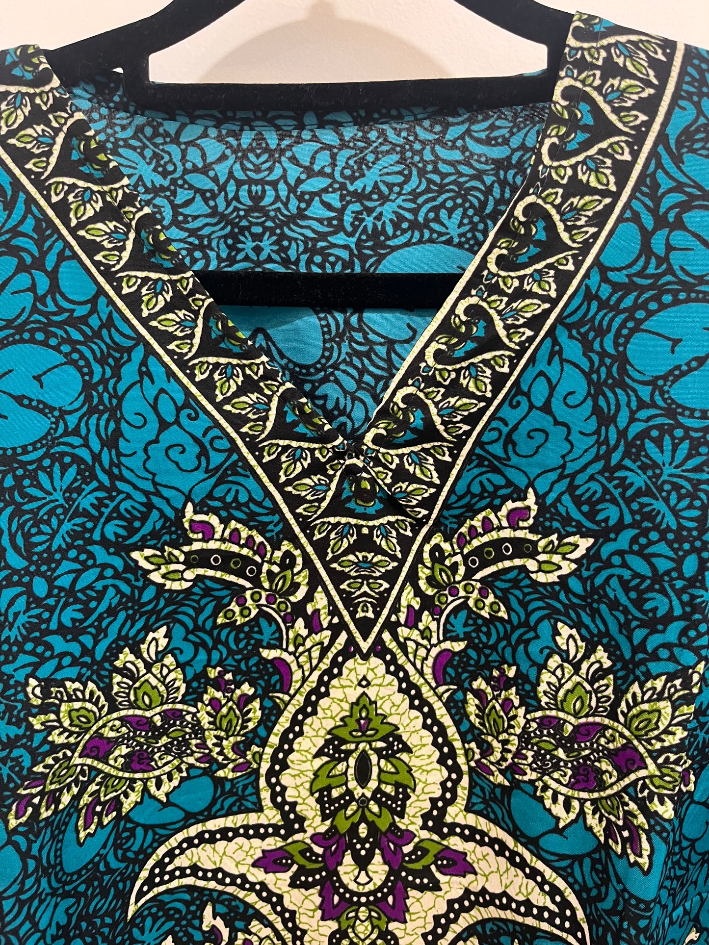 turquoise floral