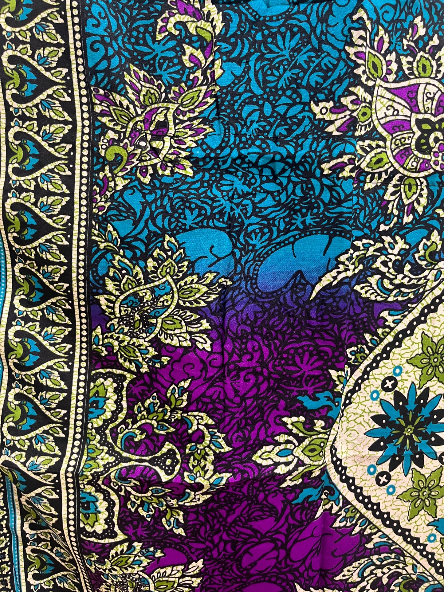 turquoise floral