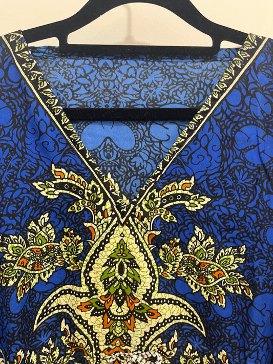 blue floral