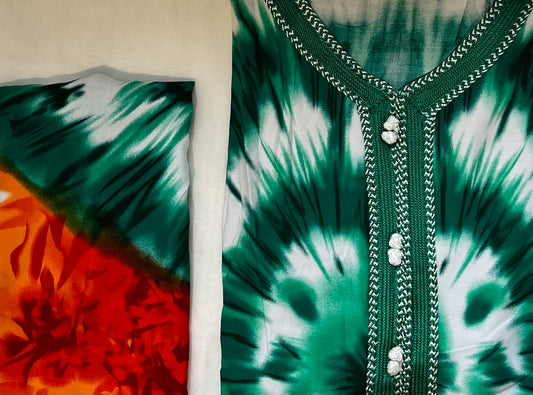 green tie-dye